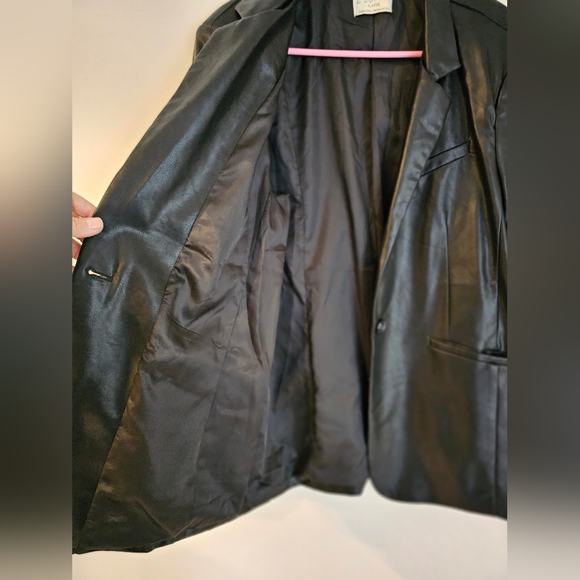 Z SUPPLY • Black Vegan Leather Jacket • Size XL - Picture 5 of 6